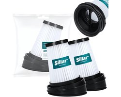 Sillar, filter voor stofzuiger, geschikt voor staande stofzuigers van Gorenje, ETA, Grundig, vervanging voor filters 9178008590 / 573575 / ETA044900020, 2 stuks