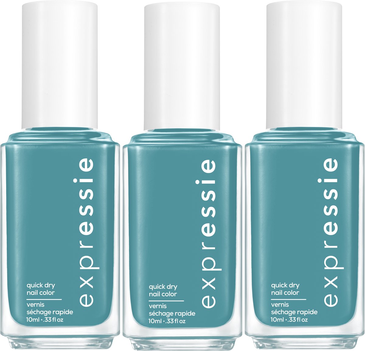 essie - expressie - 335 - up up & away message - blauw - sneldrogende nagellak - 10ml 3x