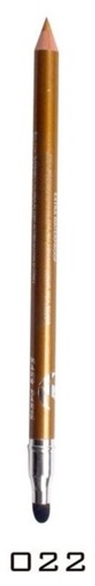 Easy Paris - Oogpotlood en Lippotlood - Extra Waterproof - Goud - Dorado - Met puntenslijper en smudger/vervager - Nummer 022 - 1 Stuks