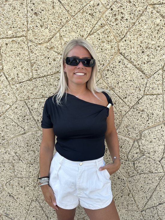 The Brand Remarkable - Zonnebril Unisex - Zonnebril Dames - Zonnebril Heren - Rechthoekige Zonnebril - Zwart - UV400 - Luxe & Trendy Zonnebril - Designer Zonnebril - Mode Zonnebril 2025 - Inclusief Beschermhoes - Polariserend Look van Merkloos — afbeelding 4