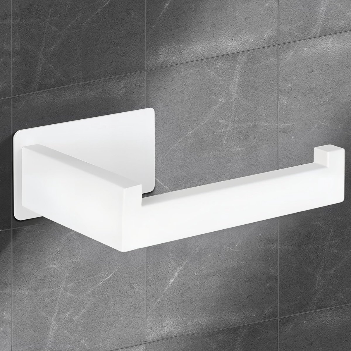 Ibenzoa® Zelfklevende en roestvrije toiletpapierhouder voor wandmontage zonder boren in badkamer en keuken