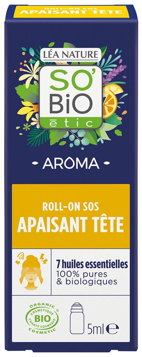 Léa Nature SO BIO étic Aroma SOS Verzachtende Hoofd Roll-On Bio 5 ml