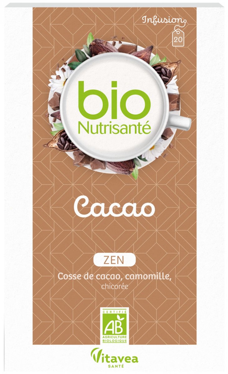 Vitavea Biologische Cacao-infusie 20 Zakjes