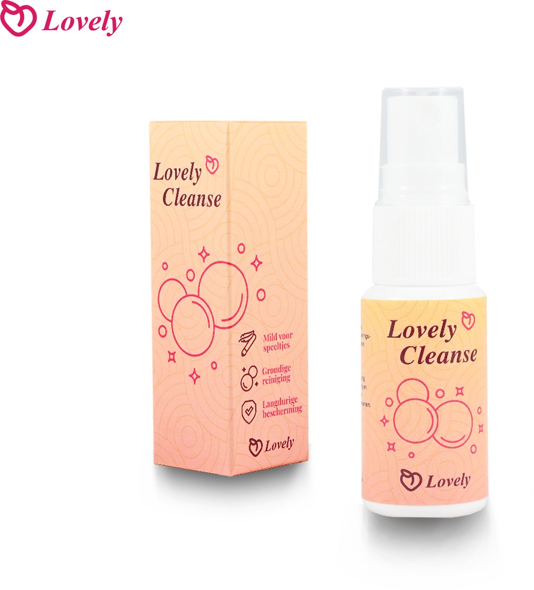 Lovely Cleanse – Antibacteriële Seksspeeltjes Reiniger, Desinfecterende Toy Cleaner Spray, Huidvriendelijk & Veilig voor Grondige Reiniging