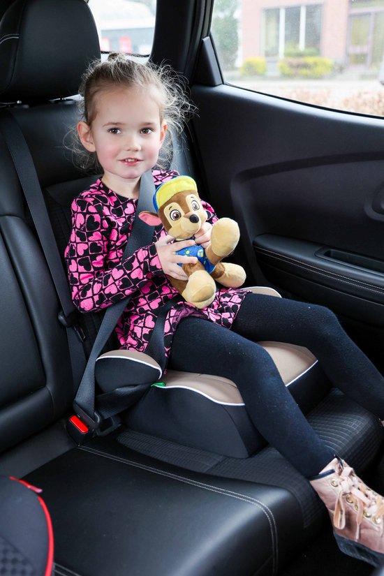 Carkids I-Size Zitverhoger - Voor Kinderen 125-150cm - I-Size R-129 Norm - Flexibele Installatie - Taupe/Zwart van Merkloos — afbeelding 5