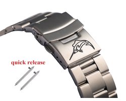 Quick Release Oyster horlogeband met Marlin voor Casio MDV 106