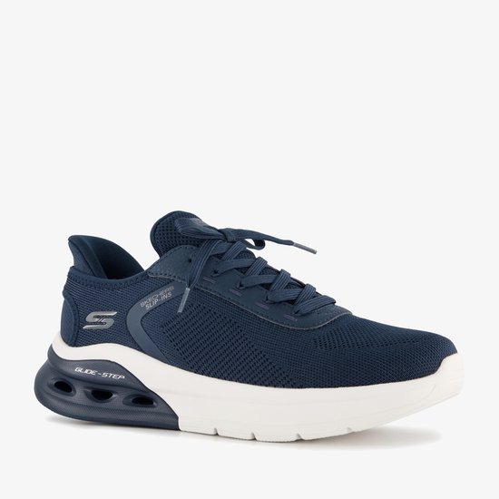 Skechers Slip-ins: BOBS Sport Arc Wave 2.0 heren sneakers blauw - Maat 46 - Extra comfort - Memory Foam