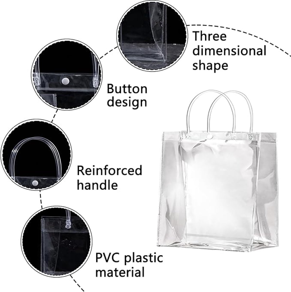 Transparante Cadeautas Wit | Daily Style