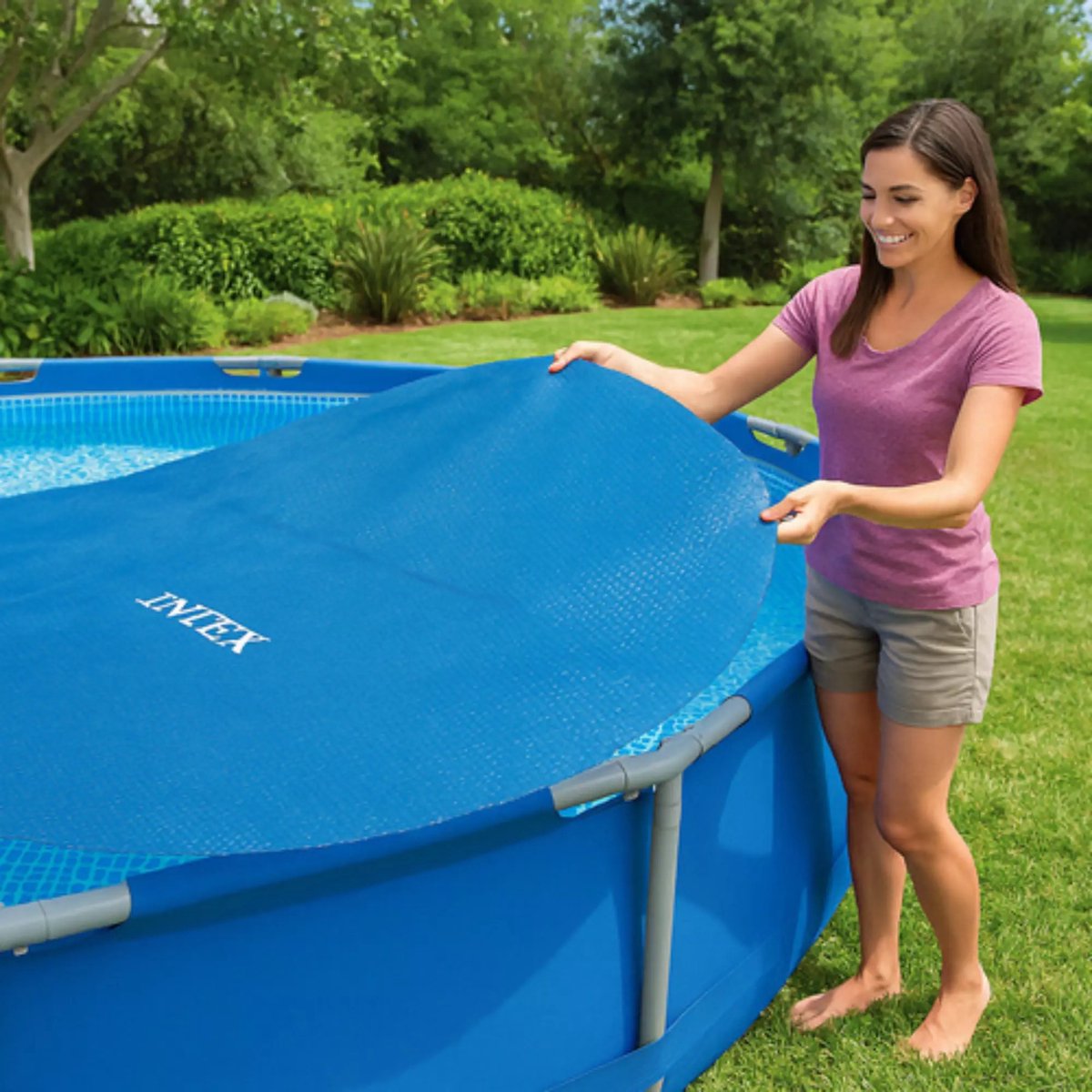 Intex Solar Zwembad Afdekzeil - Easy Set & Frame Zwembad Ø 457 cm — afbeelding 19