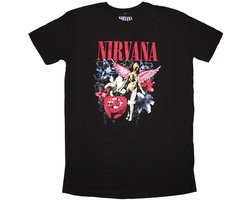 Nirvana - In Utero Vintage Collage T-shirtjurk - L - Zwart