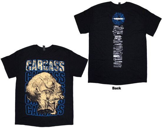 Carcass - Necro Head Heren Tshirt - XL - Zwart