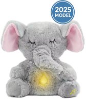Olifant Knuffel - Ademende Olifant - Breathing Olifant - Met Hartslag - Ademhaling - Exclusief batterijen