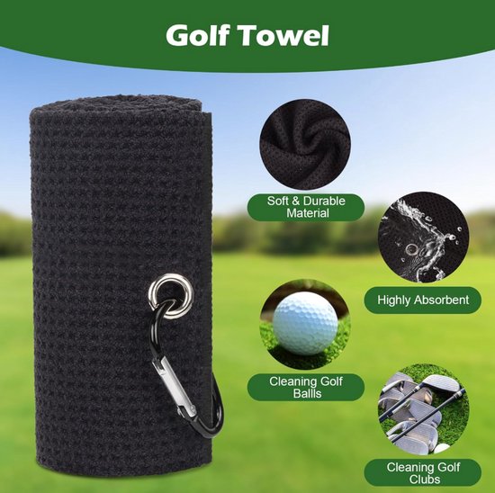 Stripe kit de nettoyage golf, brosse à eau spray et serviette