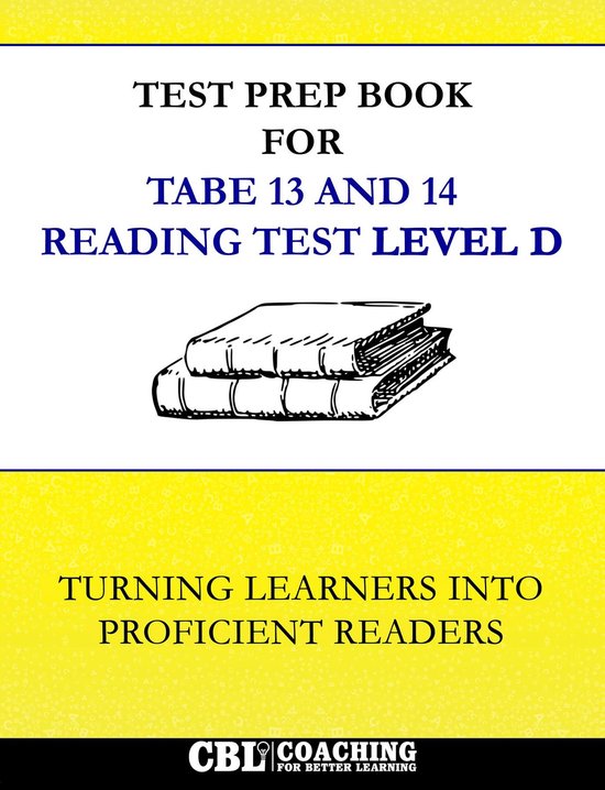 Test Prep Book for TABE 13 and 14 Reading Test Level D - cover