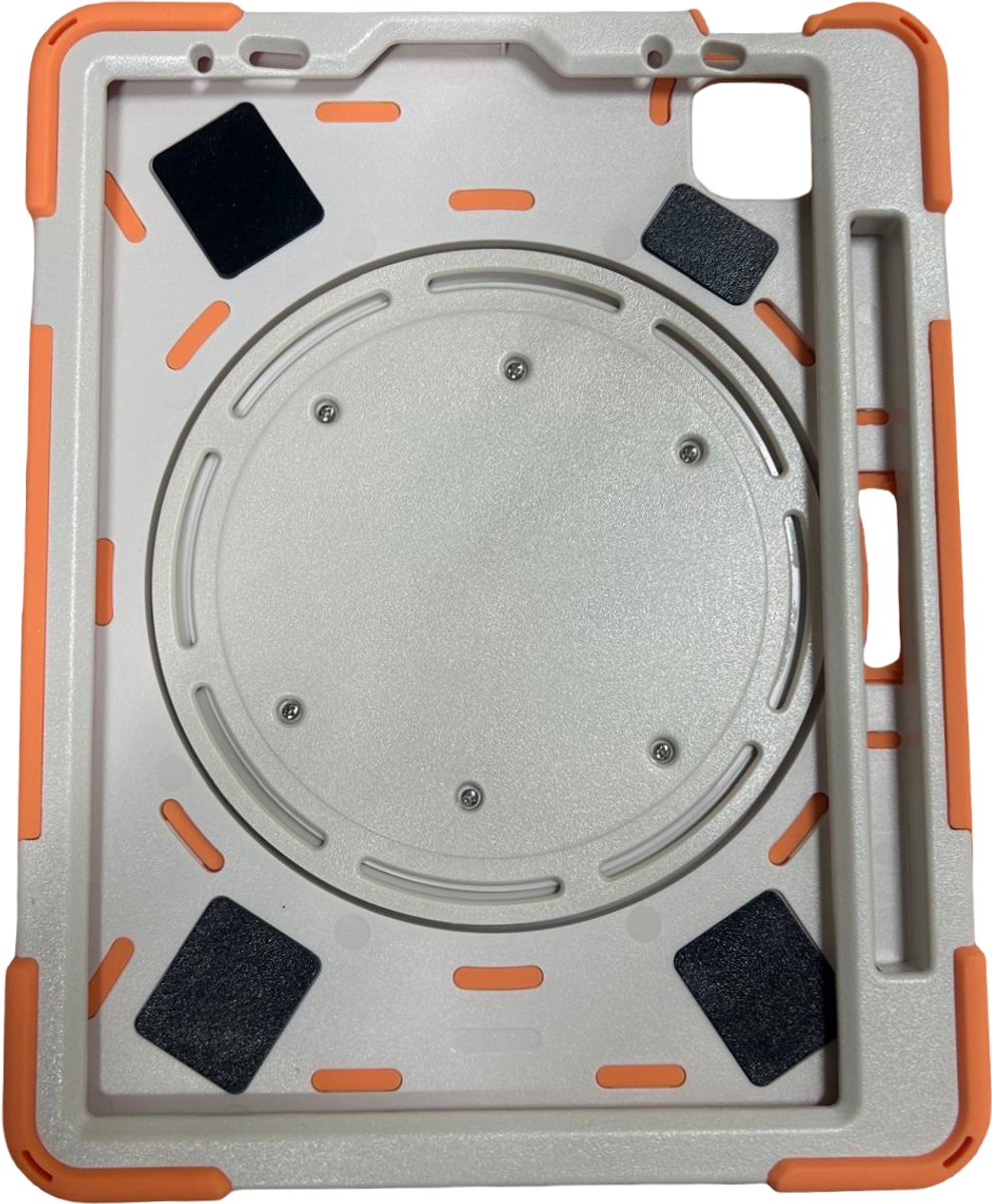 iPad Pro 11 Air 4 10.9 met stand en rotatie oranje