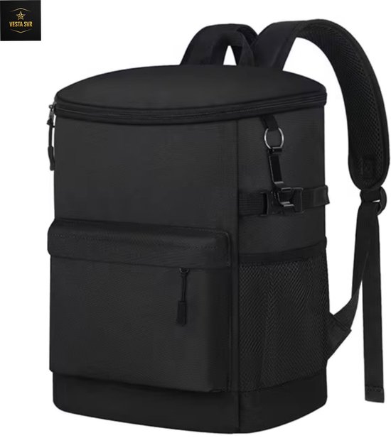 Vesta svr Koelrugtas - Koeltas met handige flessenopener - Cooltas - 17 liter inhoud - maat 37x30x15 cm - Lunchtas - backpak - met fleshouder van Merkloos — afbeelding 2