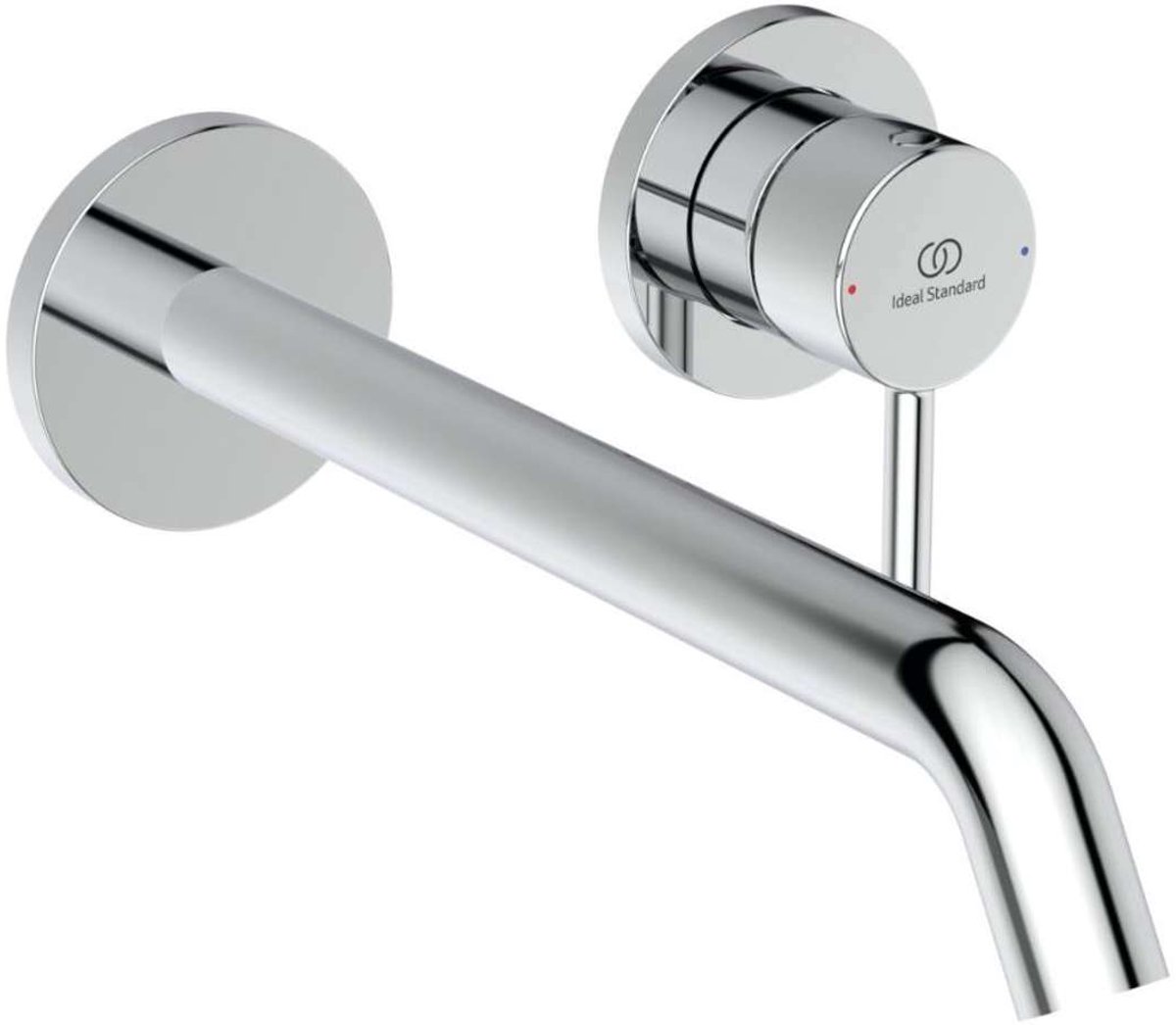 Inbouw wastafelkraan, 2-gats installatie, chroom
