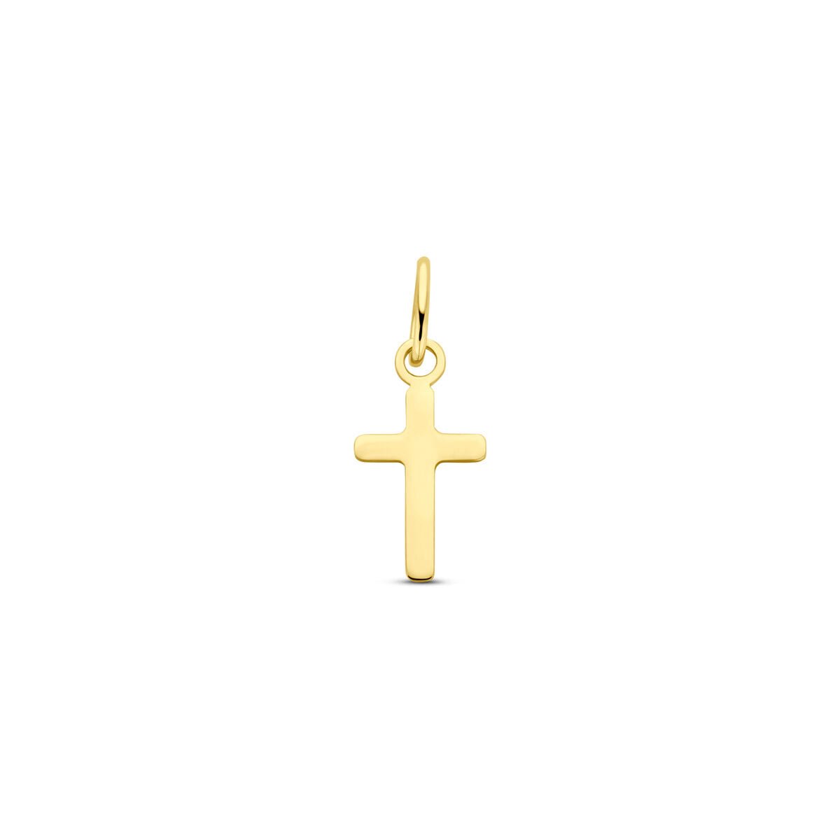 14K geelgouden hanger kruis 14 mm - 4034256
