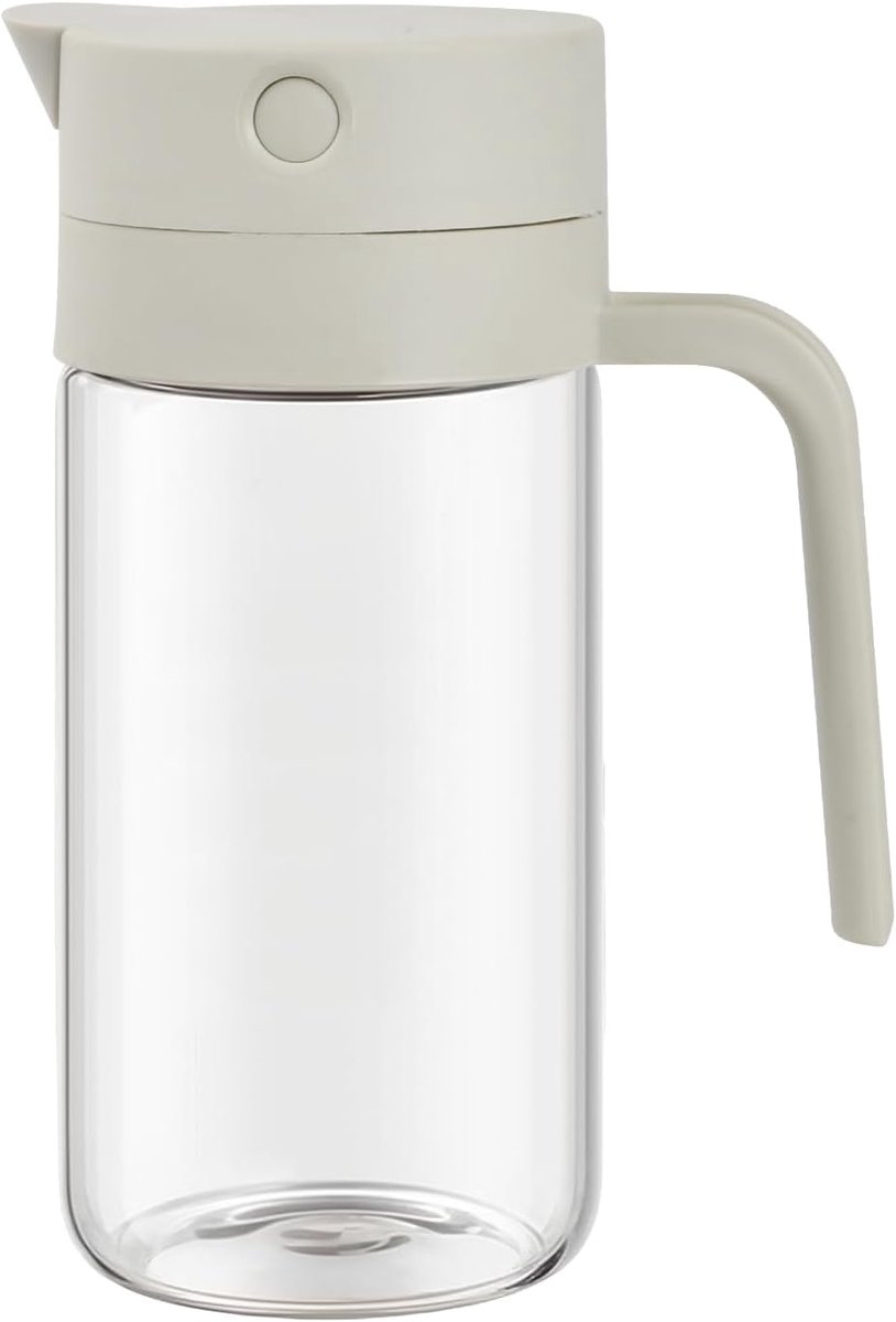 Oil Bottle 550ml - Glazen Olijfolie Fles met Automatische Ventiel - Azijn en Olie Dispense