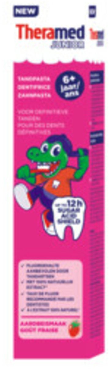 Theramed Junior Tandpasta 6+ Aardbei - 6 x 50 ml - Voordeelverpakking
