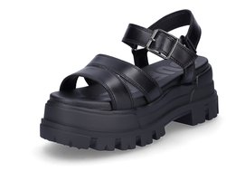 Buffalo ASPHA TS Sandal Sandalen Plat - zwart - Maat 39