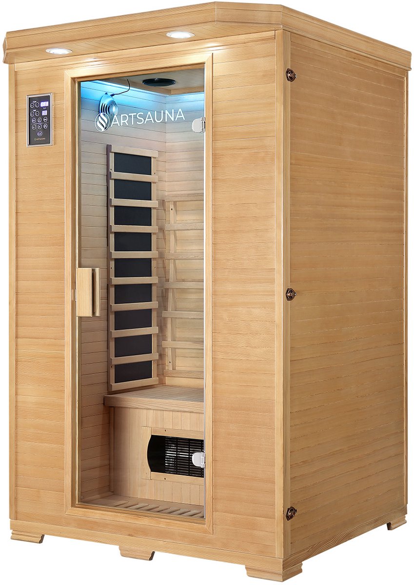 Infraroodcabine Oslo - Triplexverwarming - 120x100x190 cm - 2 personen thumbnail 3