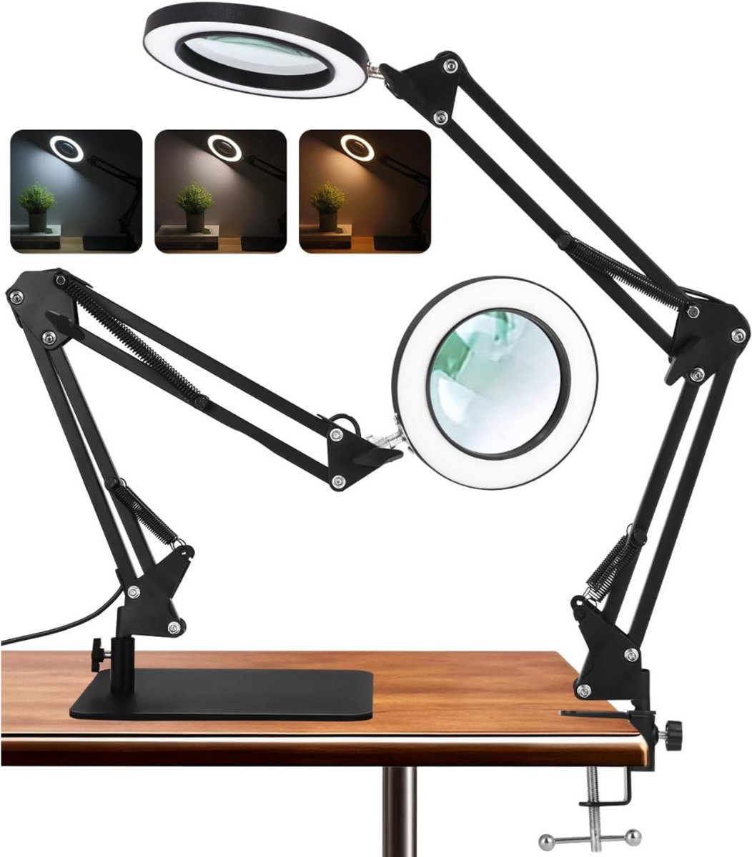 CLGP® Loeplamp met Standaard - Lamp met Led Verlichting