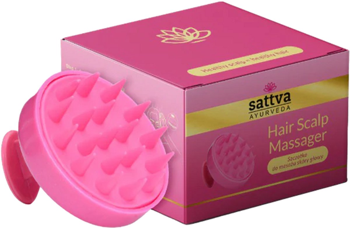 Massageborstel met siliconen punten, Sattva Ayurveda