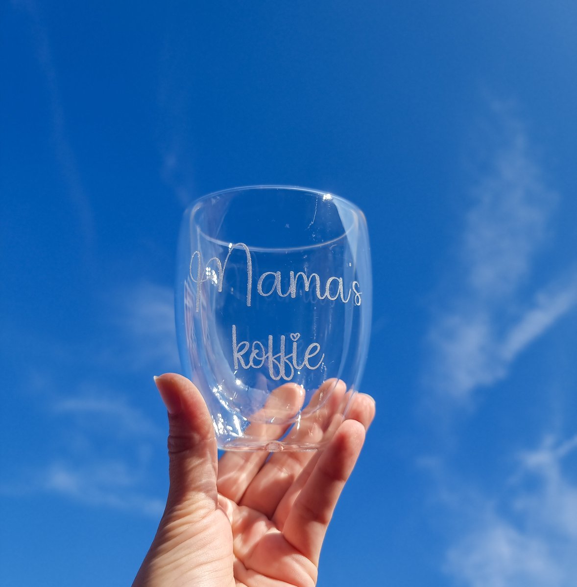 Termische koffiemok - Thermosbeker - Bamboe deksel - Mama's koffie