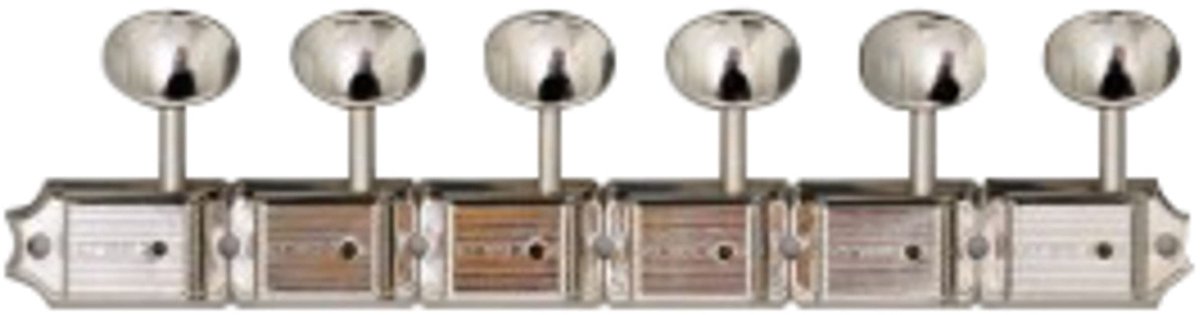 Kluson M6VRN Vintage Kluson Deluxe 6R Nickel - Stemmechaniek voor gitaar