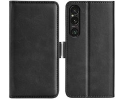 MobyDefend Hoesje - Geschikt voor Sony Xperia 1 VII - Luxe Wallet Book Case (Sluiting Zijkant) - Zwart
