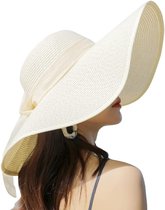 Chapeau De Paille à Large Bord Pliable Pour Femmes - Idéal Pour La Plage, L'été, Unisexe