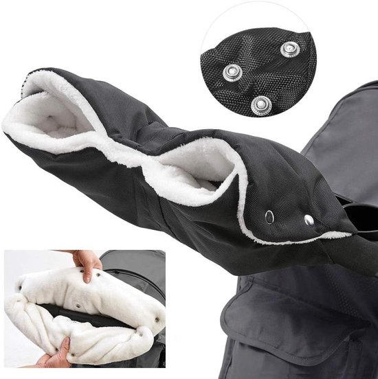 1 Paar Kinderwagen Handschoenen, Kinderwagen Hand Muff Warme Handschoenen Extra Dikke Warme Waterdichte Antivries Handschoenen Voor Ouders Verzorgers Koets Handboeien St