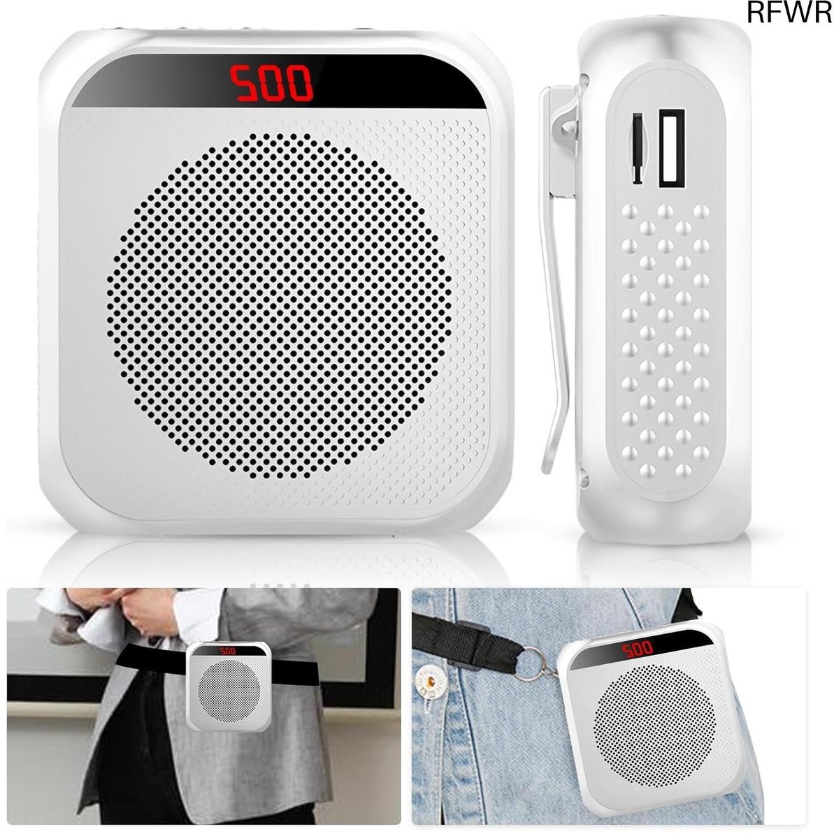 RFWR® Draagbare Spraakversterker met Microfoon en Lange Batterijduur voor Trainers en Leraren