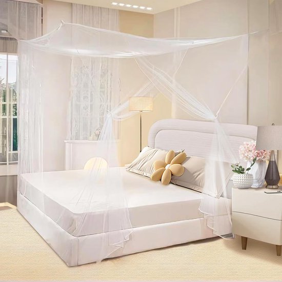Foto: Kzq klamboe terrasbedtent klamboe extra groot draagbaar klamboe klassiek multifunctioneel 1 8 m b 2 m l 1 8 m h