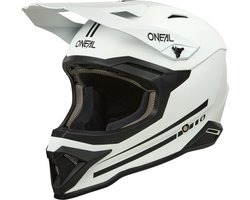 O'NEAL 1SRS Solid Mat Witte Crosshelm - Helm