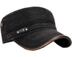 Strijdlustige Pet voor Heren - Vintage Legerstijl van Katoen - Verstelbare Baseballpet met Militaire Look.