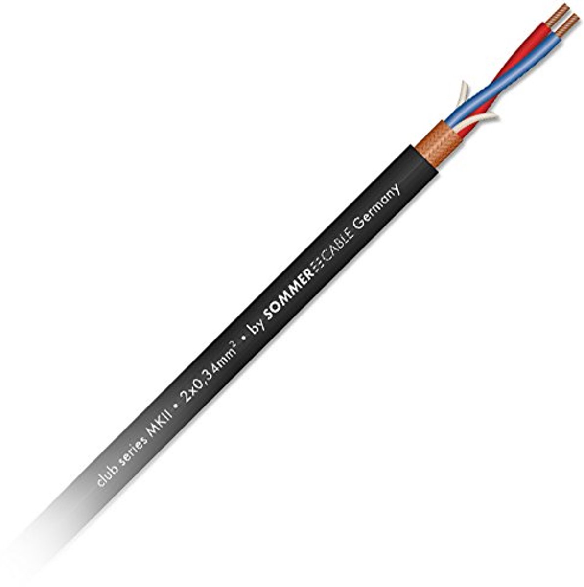 Sommer Cable microfoonkabel 2x 0,34 mm² 100m, Club Series MKII - Mono patch kabel