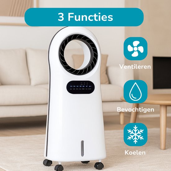 Mini Ventilateur USB Rechargeable Avec Brumisateur - 5 Vitesses | Portable Pour Voyage, Bureau, Extérieur (Blanc)