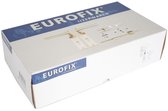 Eurofix Deurslot-set voor tuindeur | RVS Zwart gecoat | PC85 slot | Recht model