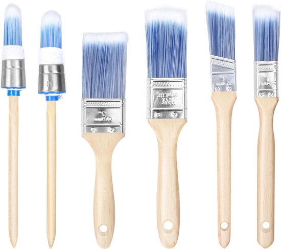 Premium Pure & Original Dunne Platte Kwast 10 cm | Spalter voor muurverf
