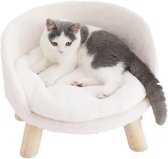 BingoPaw Kattenstoel - Zacht Kattenbed - Kleine Honden Sofa met Anti-Stress Kussen Kattenbed voor Katten Kitten Honden