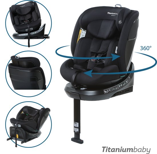 Titaniumbaby Smart Autostoel Nitro Evo black — afbeelding 2