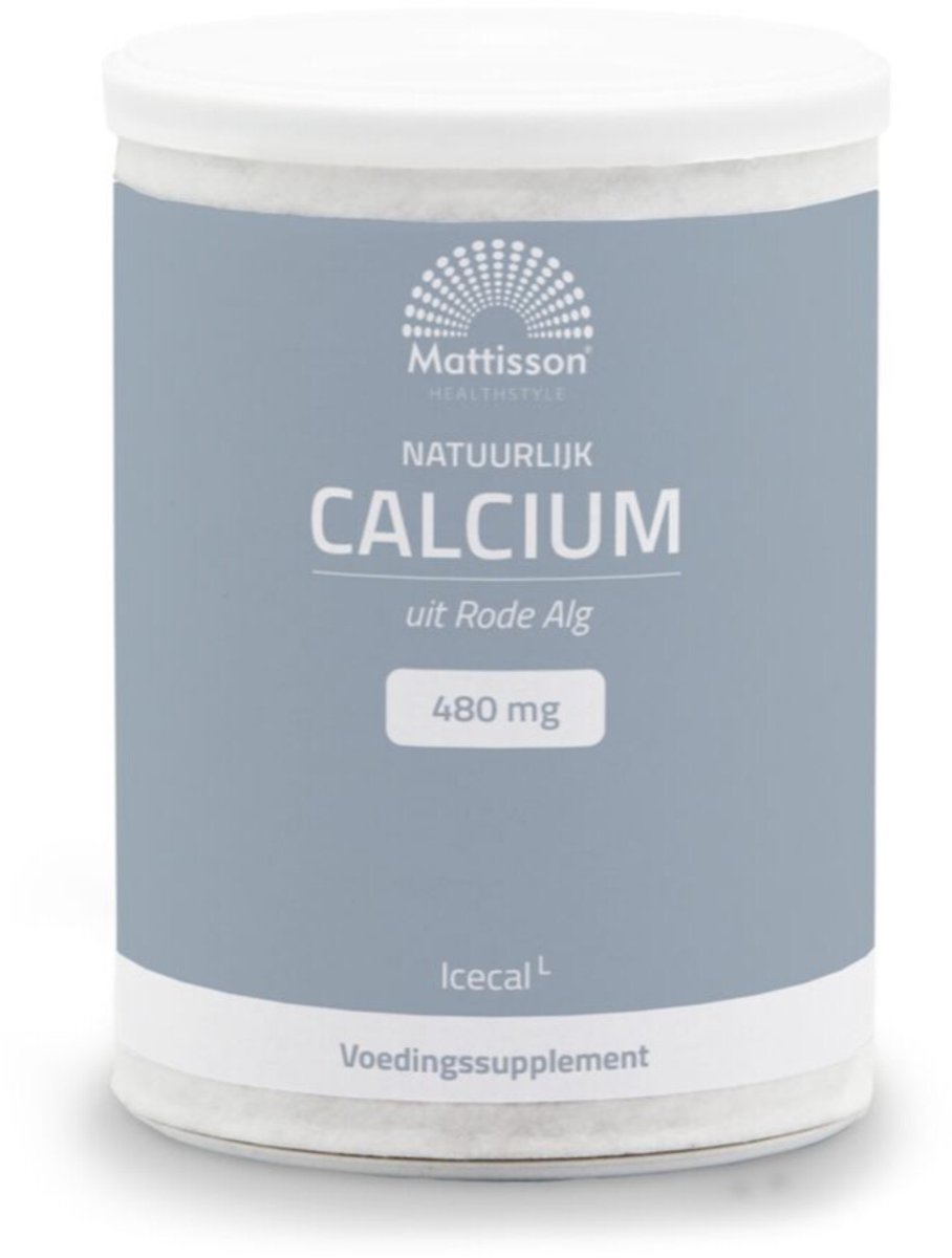 Mattisson - Natuurlijk Calcium Icecal 480mg - 2 x 150 gr - Voordeelverpakking
