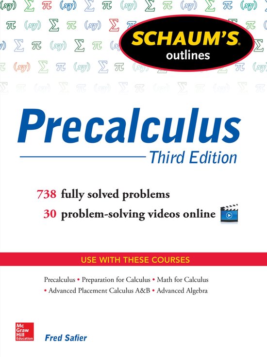 Schaum's Outline of Precalculus, 3rd Edition - cover