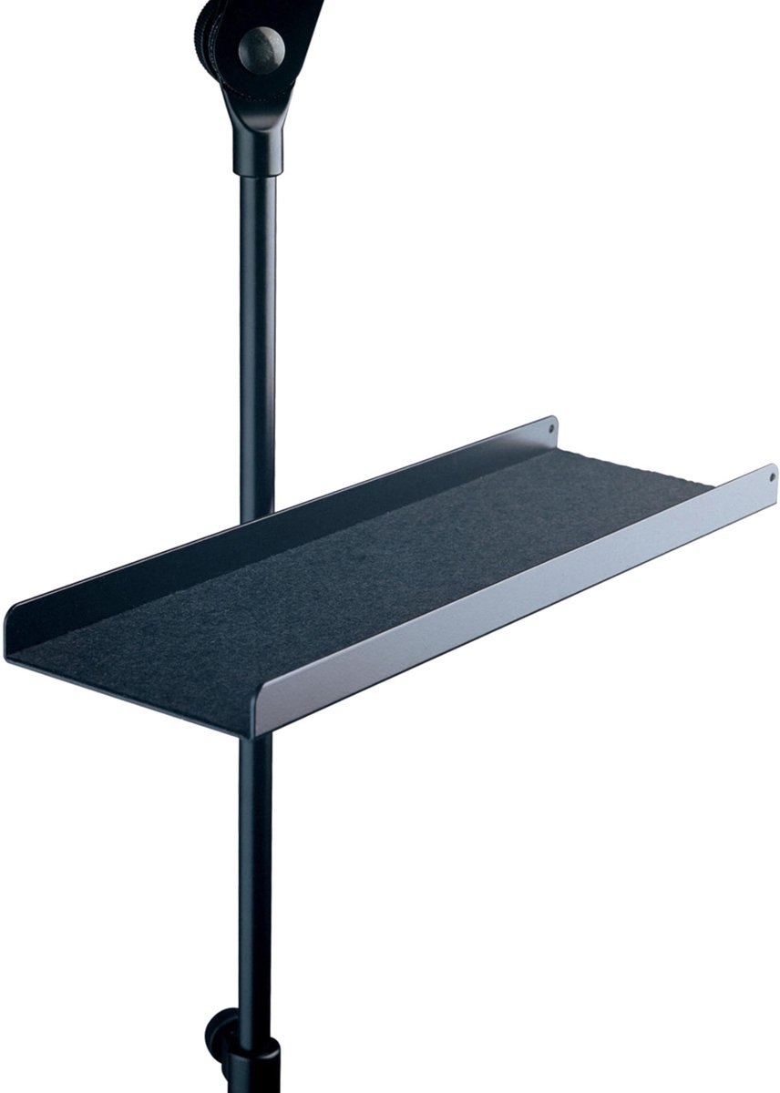 König & Meyer 12218 Noten-/Instrumentenabl. Aluminium, zwart - Accessoire voor standaards