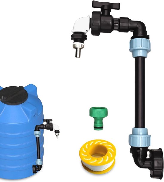 3/4 Inch Zwanenhals IBC Tank Adapter met Uitlaatklep 3/4 Inch
