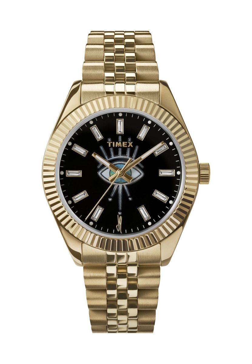 Timex Timex X Jacquie Aiche Quartz Analoog Horloge Gouden Toon Case: 100% Stainless Steel | Armband: 100% Stainless Steel 36 mm TW2Y11400YH