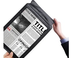 Draagbare A4 Leesloep I Vergrootglas I Pagina Vergrootglas Voor Het Lezen Van Boeken & Kranten I Zwart Frame