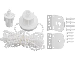 Rolgordijnen - Montageset voor rolgordijnen voor 32 mm buis - Montagemateriaal voor rolgordijnen - Accessoires voor rolgordijnen - Wit